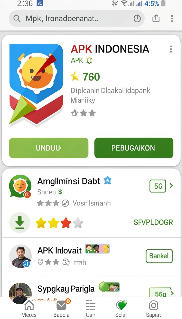 Beragam pilihan permainan menarik dalam aplikasi Cara Download dan Instal id689 di Android.