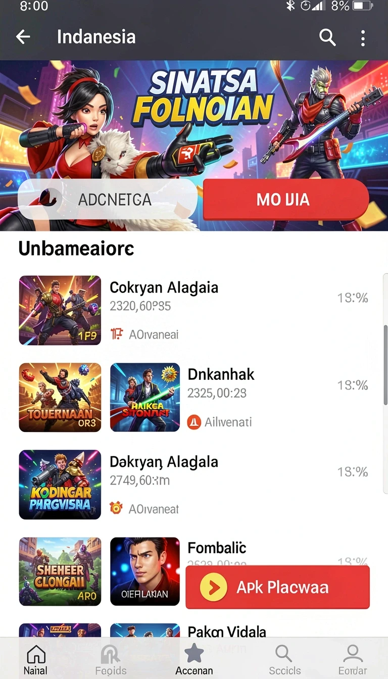 Beragam pilihan permainan menarik dalam aplikasi Download orca128 APK Original untuk Android.