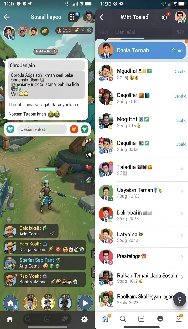 Beragam pilihan permainan menarik dalam aplikasi Download v96 APK Original untuk Android.