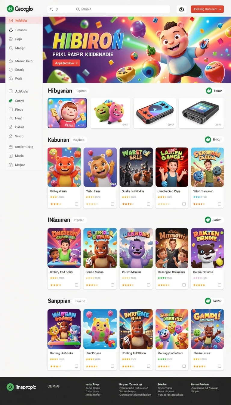 Beragam pilihan permainan menarik dalam aplikasi Download papi46 APK Terbaru untuk HP Android.