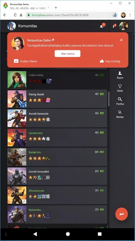 Beragam pilihan permainan menarik dalam aplikasi Download kerangwin APK untuk Android.
